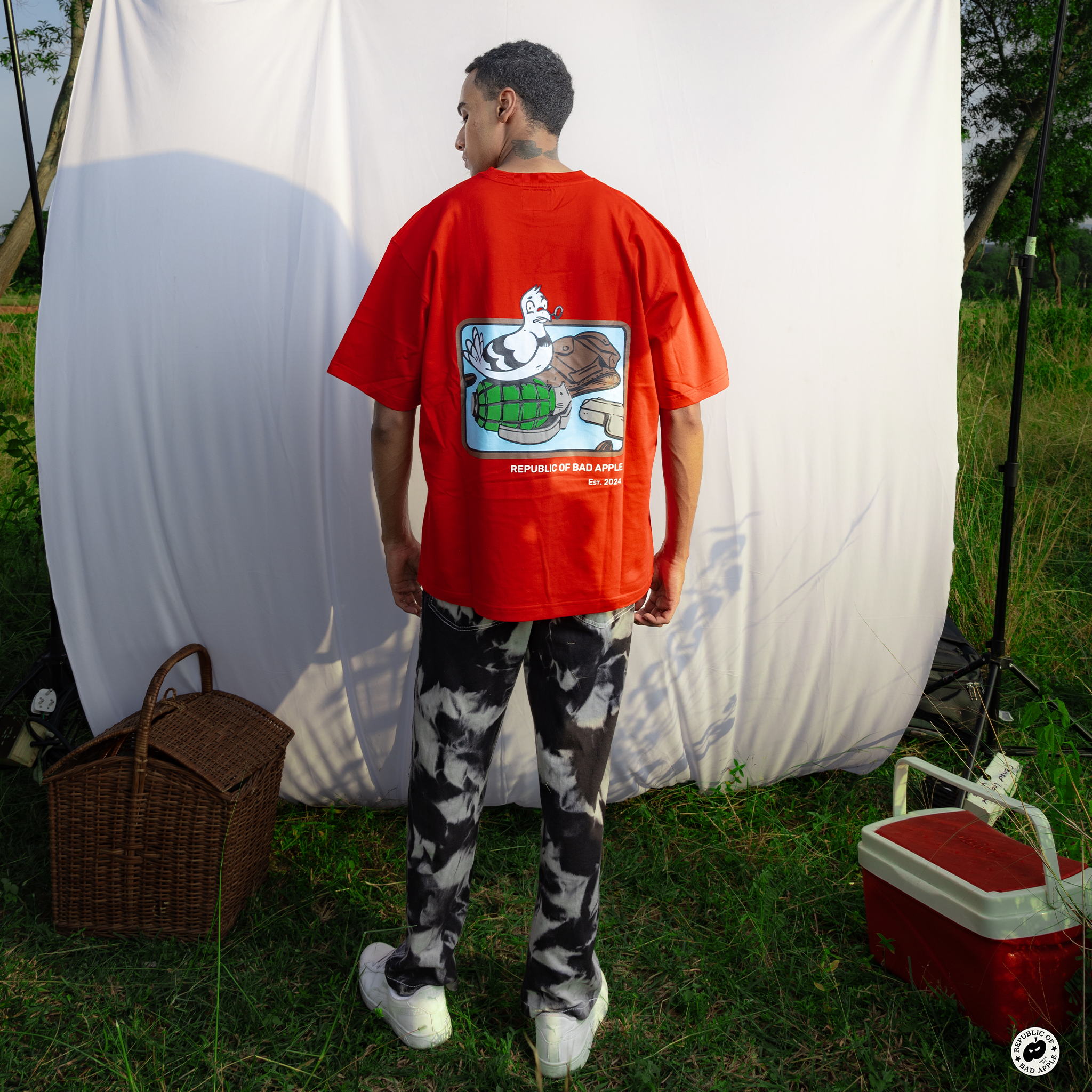 Loose Fit Oversized T-Shirt | So Far So Bad - Red Apple | Unisex