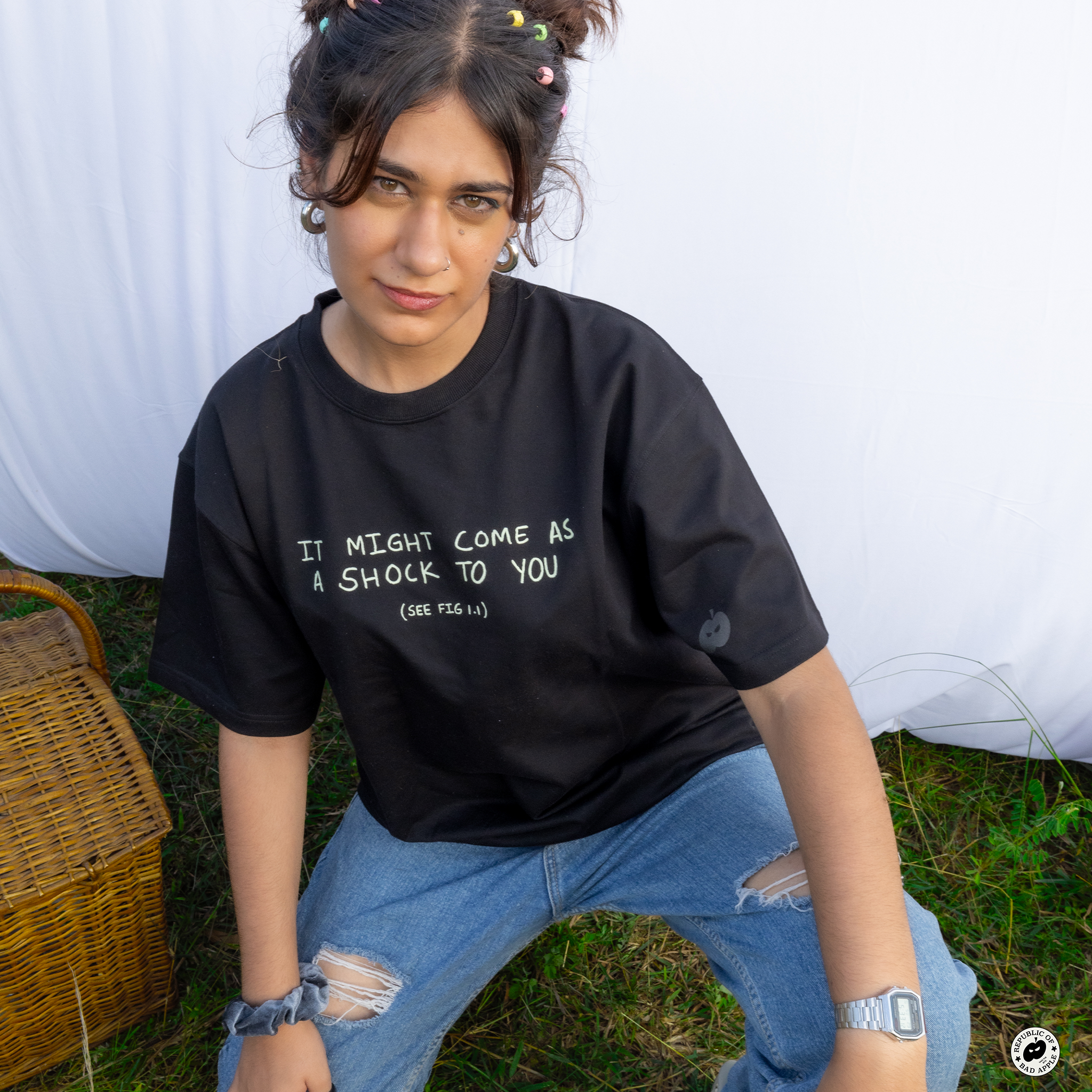 Loose Fit Oversized T-Shirt | Skeleton - Poison Ink | Unisex