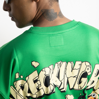 Loose Fit Oversized T-Shirt | Wrecking Bob - Green Apple | Unisex