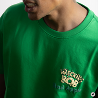 Loose Fit Oversized T-Shirt | Wrecking Bob - Green Apple | Unisex